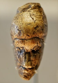 <p>The oldest known portrait of a woman, sculpted from mammoth ivory during the last ice age around 26,000 years ago. Photograph: Graeme Robertson for <em>The Guardian</em>. (Click on image to view larger.)</p>